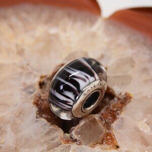 .925 Pandora Zebra Murano Glass Charm 790938